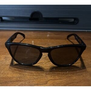 Oakley FROGSKINS Sunglasses 24-306 Polished Black Frame 55-17-139
